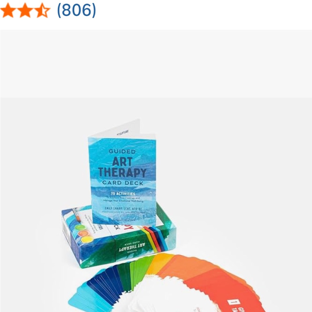 Guided Art Therapy Card Deck - Colorful (Unbranded) - Picture 4 of 11